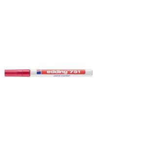 Marcatore a vernice edding 751 punta conica 1-2 mm rosso E-751 002
