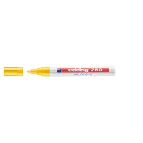 Marcatore a vernice edding 750 punta conica 2-4 mm giallo E-750 005
