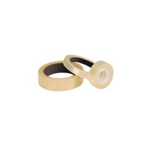 Nastro adesivo trasparente Q-Connect in PP 24 mm x 66 m - conf. 6 rotoli - KF27017