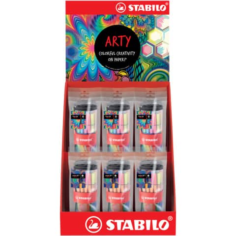Stabilo rollerset Arty Edition Point 88 e Pen 68 - conf. 12 pz - colori assortiti - 25/26-06-1