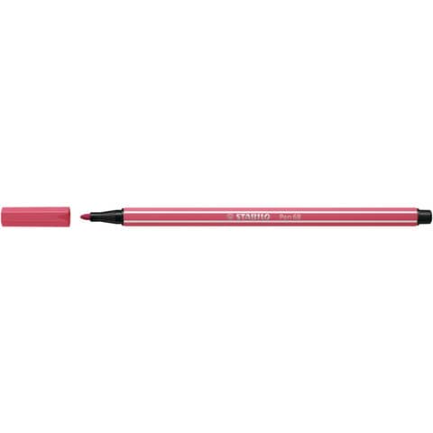 Pennarelli Stabilo Pen 68 tratto 1 mm rosso fragola 68/49
