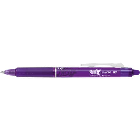Penna a sfera cancellabile Pilot Frixion Ball Clicker ricaricabile 0,7 mm viola - 006795