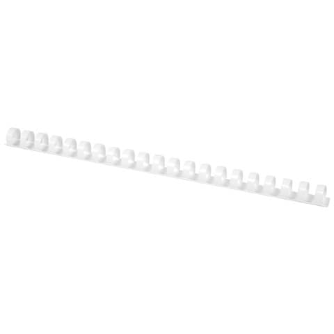 Spirali in PVC per rilegatura Q-Connect 16 mm - colore bianco - conf. 50 pezzi - KF24025