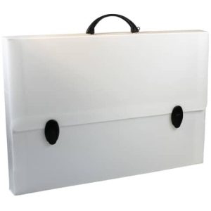Valigetta da disegno Donau in PP formato A3 - colore bianco - 330330