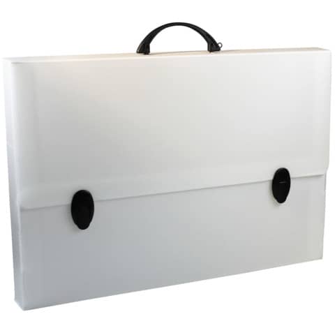 Valigetta da disegno Donau in PP formato A3 - colore bianco - 330330