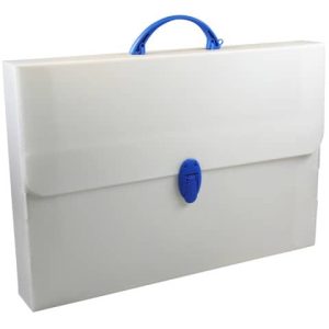 Valigetta da disegno Donau in PP formato A4 - colore bianco - 330329