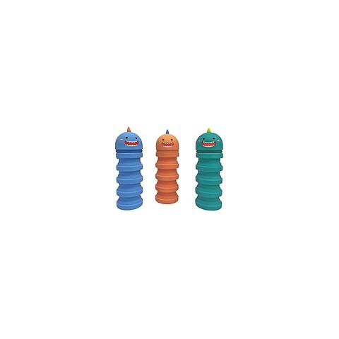 Astuccio portapenne in silicone Donau Pop-Up - fantasia mostri - conf. 6 pz - 322243
