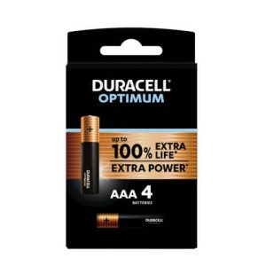 Batteria alcaline Duracell Optimum Ministilo AAA - MN2400 - blister da 4 - DU0031-05000394137523