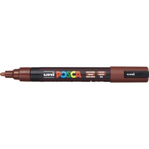 Marcatore a tempera Posca Uni-Ball punta tonda 1,8-2,5 mm marrone cacao M PC5M CC