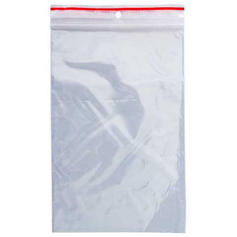 Buste trasparenti chiusura grip in LDPE 50 ?m Q-Connect idonee al contatto alimentare  - conf. 1000 pz - 12x18 cm