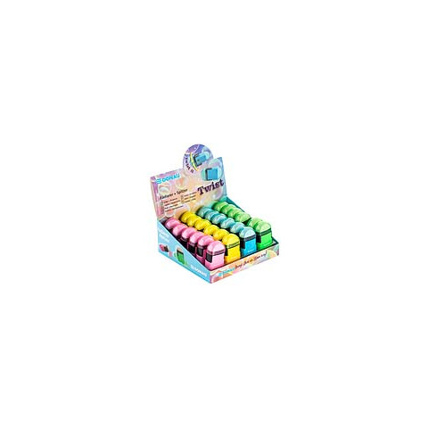 Espositore 24 gomme-temperamatite a 1 foro 2-in-1 Donau in colori assortiti - 330371924