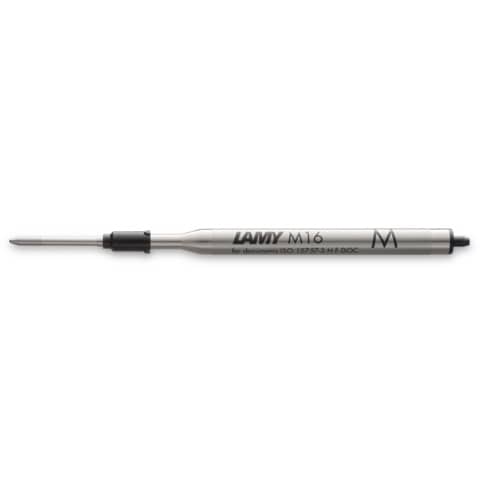 Refill M16 a punta media per penne a sfera Lamy colore inchiostro nero conf. 10 pezzi - 1200150