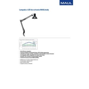 Lampada a LED da scrivania Study Maul nero Z800113