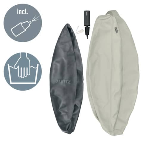 Palla Active da seduta anti rotolamento Ø 65 cm Leitz Ergo grigio chiaro 65420085