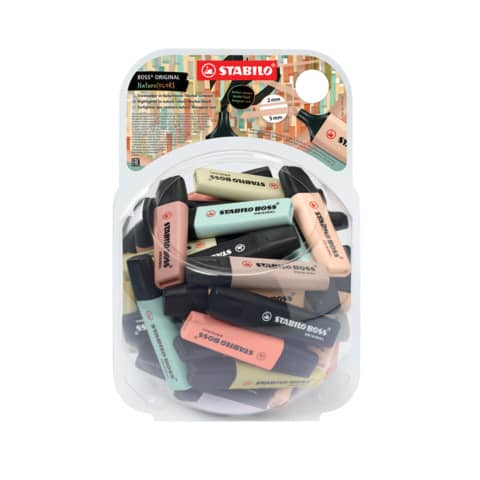 Stabilo Boss Nature Colors - colori assortiti - boule 60 pezzi - 70/60-2-1