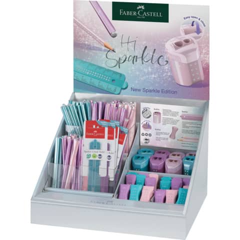 Espositore 236 matite in grafite Faber-Castell Sparkle - colori fusto assortiti - 118247
