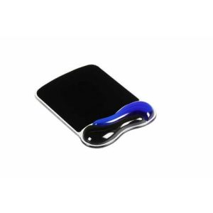 Tappetino per mouse Kensington Duo Gel Wave nero/blu 62401