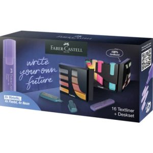 Set Faber-Castell da scrivania evidenziatori Textliner - 16 pezzi - colori assortiti - 254603