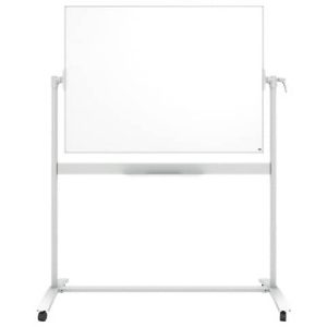 Lavagna bianca magnetica su ruote Nobo Classic 120x90 cm - smaltata 1901033