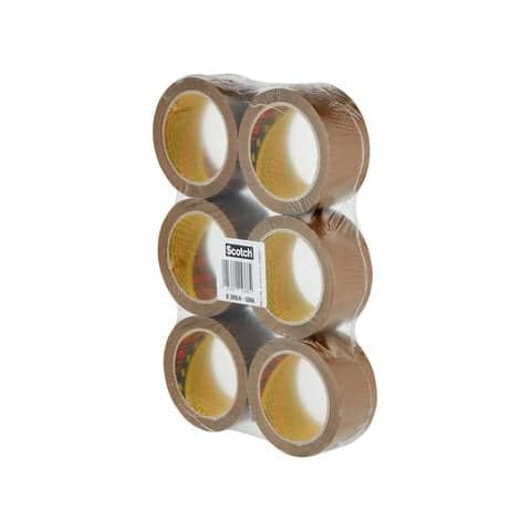Nastro adesivo da imballo Scotch® 309 cuoio universale e silenzioso 50 mm X 60 m marrone  Conf. 6 pezzi - 309 AV