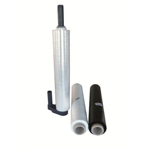 Film estensibile manuale coprente bobina 50 cm x 250 m - 23 my - bianco latte - 1390BIANCO