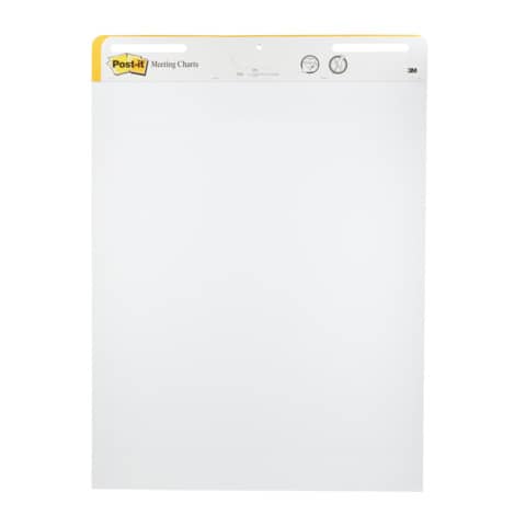 Blocco di fogli da parete Post-it® Super Sticky 63,5x77,5 cm bianco Conf. 2 pezzi - 559