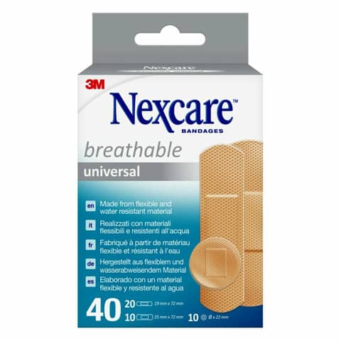 Cerotti Nexcare? ''Universal'' assortiti 3 misure assortiti conf. 40 cerotti - N0340AS