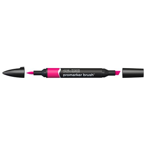 Pennarelli Winsor&Newton Promarker Brush doppia punta scalpello-pennello - magenta M865 - 0204380
