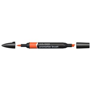 Pennarelli Winsor&Newton Promarker Brush doppia punta scalpello-pennello - bright orange O177 - 0204051