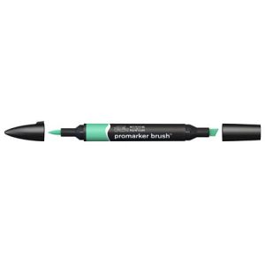 Pennarelli Winsor&Newton Promarker Brush doppia punta scalpello-pennello - mint green G637 - 0204223