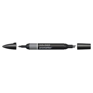 Pennarelli Winsor&Newton Promarker doppia punta fine-larga - cool grey 4 CG4 - 0203158