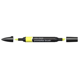Pennarelli Winsor&Newton Promarker Brush doppia punta scalpello-pennello - lemon Y747 - 0204206