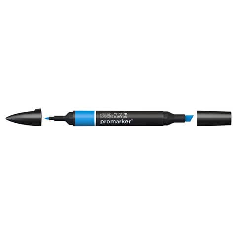 Pennarelli Winsor&Newton Promarker doppia punta fine-larga - azure B346 - 0203054