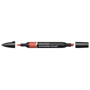 Pennarelli Winsor&Newton Promarker Brush doppia punta scalpello-pennello - burnt orange R946 - 0204092