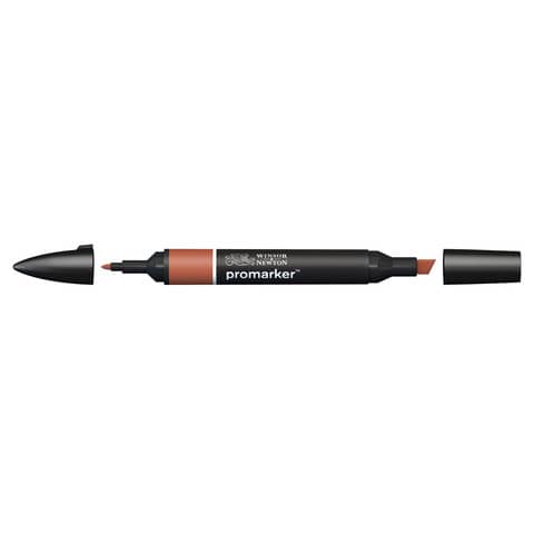 Pennarelli Winsor&Newton Promarker doppia punta fine-larga - burnt umber R646 - 0203076