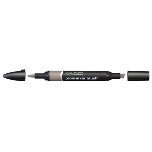 Pennarelli Winsor&Newton Promarker Brush doppia punta scalpello-pennello - warm grey 4 WG4 - 0204131