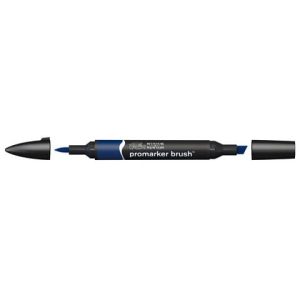 Pennarelli Winsor&Newton Promarker Brush doppia punta scalpello-pennello - indigo blue V234 - 0204169