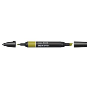 Pennarelli Winsor&Newton Promarker doppia punta fine-larga - herb green Y524 - 0203011