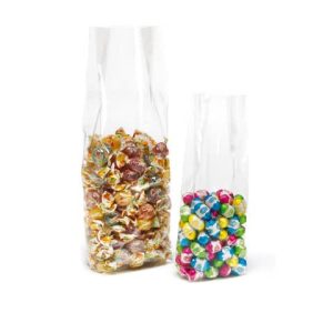Busta trasparente con soffietto per alimenti fondo quadro Favorit 40 ?m 14+8x36 cm in conf. da 50 - 100501142