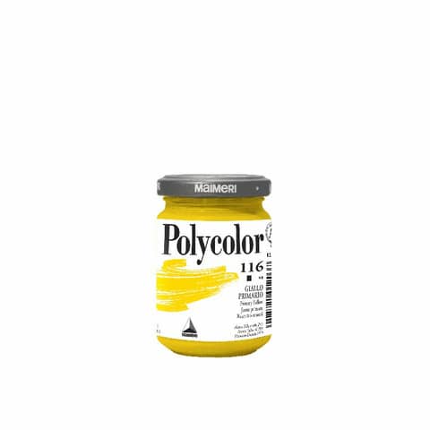 Colore vinilico fine Maimeri in vasetto 140 ml giallo primario - M1220116