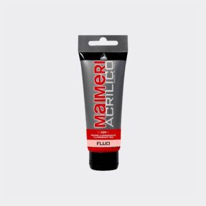 Colore acrilico Maimeri in tubetto 75 ml rosso  fluorescente - M0916239