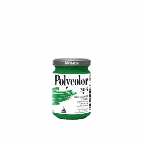 Colore vinilico fine Maimeri in vasetto 140 ml verde brillante chiaro - M1220304