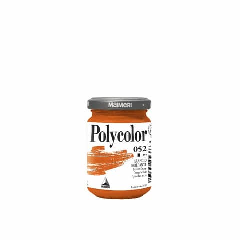 Colore vinilico fine Maimeri in vasetto 140 ml arancio brillante - M1220052