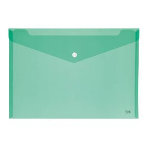 Buste con bottone Lebez orizzontale in conf. da 12 pezzi - formato A5 - colori assortiti - 80194