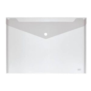 Buste con bottone Lebez orizzontale in conf. da 12 pezzi - formato A4 - trasparenti - 2192-T