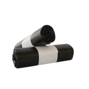 Sacchi immondizia in rotolo Erisack 48x57 cm HDPE 4,9 g - 9my con legaccio - nero - 25 sacchi - SP149