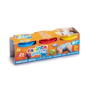 Pasta modellabile colorata Carioca Baby Do 75 g - conf. da 3 pezzi - colori assortiti - 43179