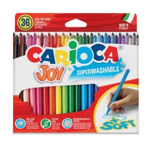 Pennarelli superlavabili Carioca Joy Ø 2,8 mm conf. da 36 colori assortiti - 40616
