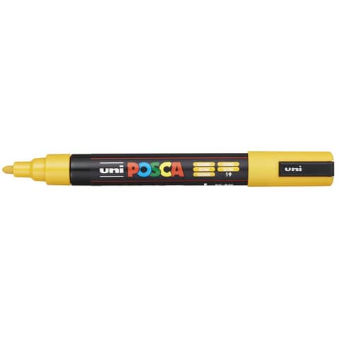 Marcatore a tempera Posca Uni-Ball punta tonda 1,8-2,5 mm ocra M PC5M OC