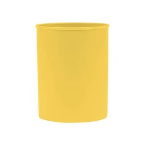 Portapenne rotondo in PP Donau Ø 7,5 x H.9,5 cm - 100% riciclabile - giallo pastello - 3132101PL-11